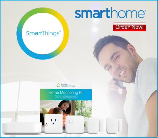 SmartThings Monitor Your Home or Office while away at SmartHome.com Order here! 