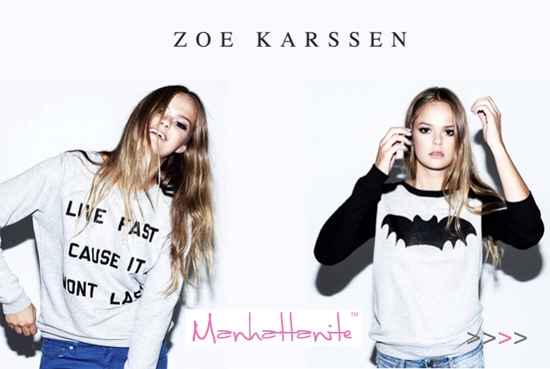 Zoe Karssen Collections are Easy-to-Wear Styles for the Cool Girls in Town! Buy at ShopManhattanite.com Now!