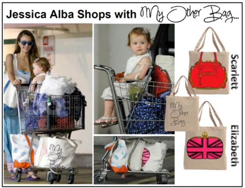 Jessica Alba Loves to Shop with My Other Bag! Buy at ShopManhattanite.com Now!