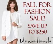 Fall for Fashion Sale at ShopManhattanite.com! $25 off orders $150+ Code: AUTUMN25, $50 off orders $300+ Code: AUTUMN50, $100 off orders $500+ Code: AUTUMN100, $250 off orders $1000+ Code: AUTUMN250. Note: Sale Excludes Aden+ Anais & Zoe Karssen. Shop Now!