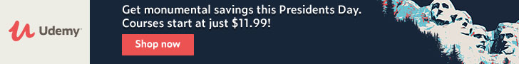 Get monumental savings this Presidents Day. Courses start at just $11.99!
