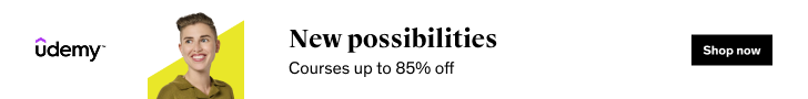 New possibilities. Courses up to 85% off