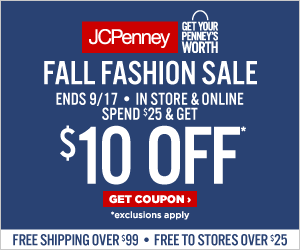 JCPenney coupon $10 off $25
