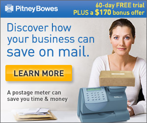 Pitney Bowes, Inc. Postal Rate increase Banners