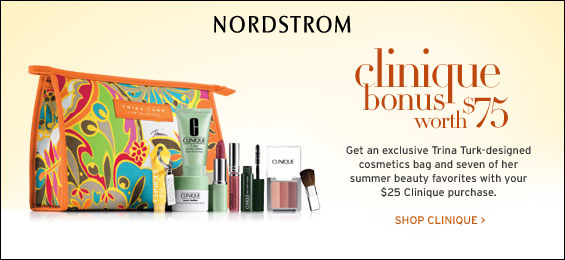 NORDSTROM.com - Clinique Bonus worth $75 with $25 Clinique purchase