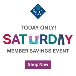 August One Day Sale at Sam’s Club