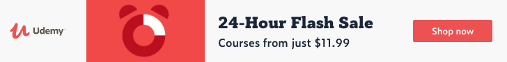 24-Hour Flash Sale. Courses from just $11.99