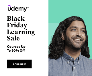 Udemy Black Friday Learning Sale: Up to 90% off on Courses
