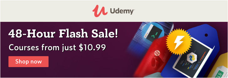 48-Hour Flash Sale! Courses from just $10.99
