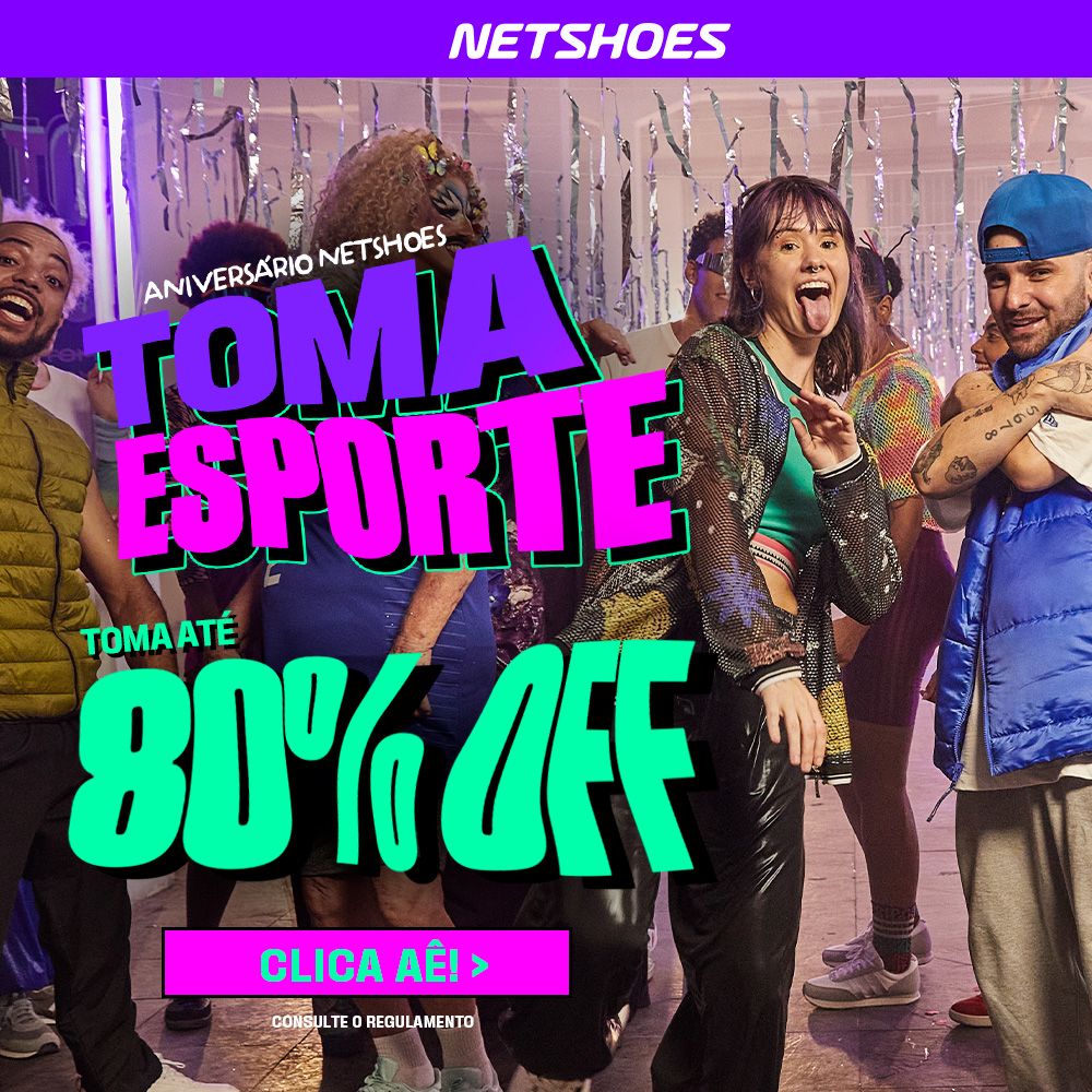 Netshoes - Aniversário Netshoes: Toma Esporte - Toma 80% OFF - Esporte - 23