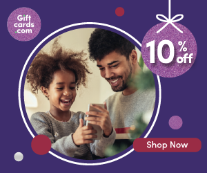 10% Off Holiday Kickoff Sale 11/1/24 - 11/7/24 at Giftcards.com